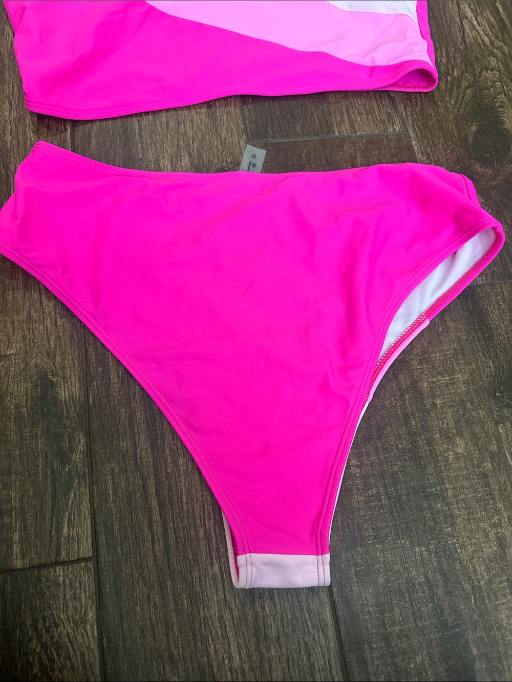 Women’s Two-Piece Colorblock Bikini - Pink - Picture 2 of 4